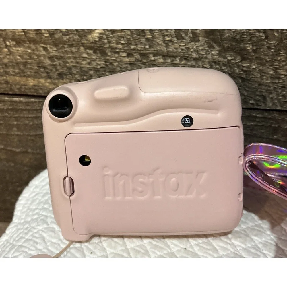 Fujifilm - instax mini 11 Instant Film Camera - Blush Pink-with cover/case